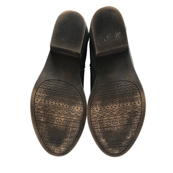 Jellypop Ankle Boots Dorothy Black Heeled Braided & Studded Straps Western 11 - Picture 6 of 8